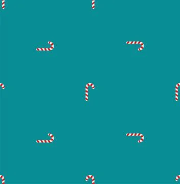Christmas lollipop pixel art pattern seamless. candy stick 8 bit background.  Stock Illustration