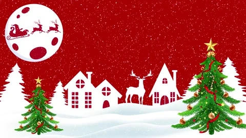 Christmas Loop 4K Background Festive Holiday Animation Sparkling Decorations Stock-Footage 319792910