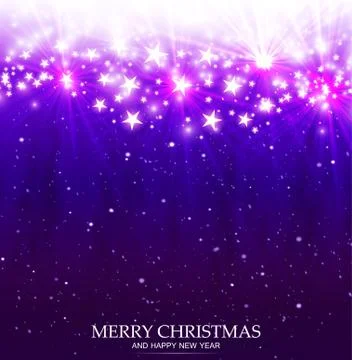 Christmas Magic Background With Light And Stars Stock Illustration