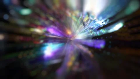 Christmas magic holiday background. A bunch of multicolored lights rotates in Video stock 254658796
