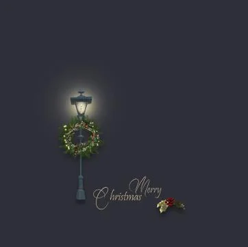 Christmas magic night design Stock Illustration