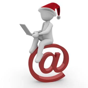 Christmas mail Stock Illustration