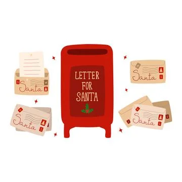 Christmas mail Stock Illustration