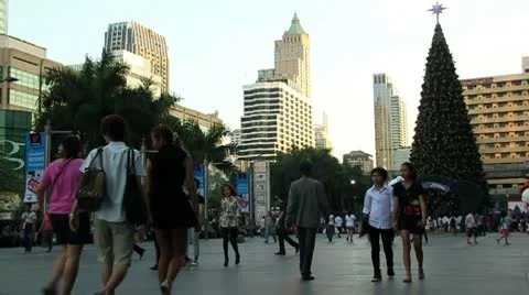 Christmas at the mall 스톡 동영상 10171693