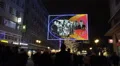 Christmas market with city life inspirations panning HD Footage