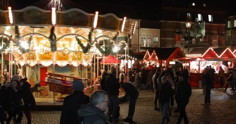 Dusseldorf Christmas Market Stock Footage ~ Royalty Free Stock Videos ...