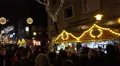 Christmas market Essen city inspirations panning shot HD Footage