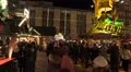 Christmas market Hannover panning shot HD Footage