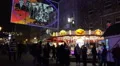 Christmas market inspirations with carousel and ferris wheel HD Footage