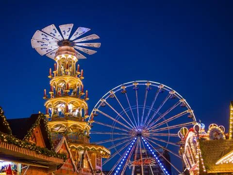 Christmas market Stock Photos