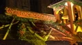 Christmas market religious decoration HD Footage