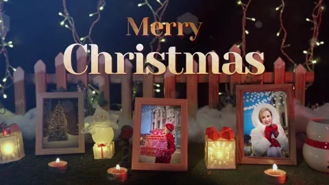 Christmas Memories Slideshow  After Effects	Stock