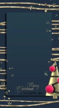 Christmas menu template Stock Illustration