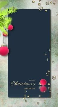 Christmas menu template Stock Illustration