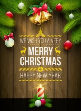 Christmas Message board Illustrazione stock