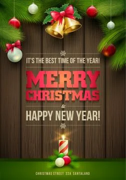 Christmas Message Board Stock Illustration