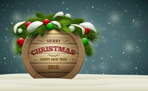 Christmas message board Illustrazione stock