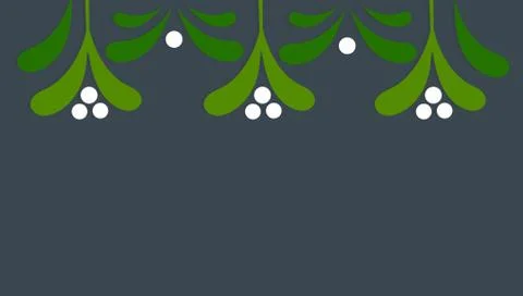 Christmas mistletoe background card. Vector illustration. Stock Illustration