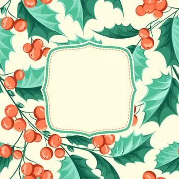 Christmas mistletoe Stock Illustration