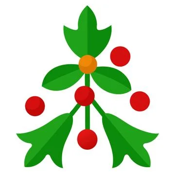 Christmas Mistletoe Stock Illustration