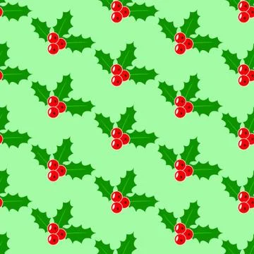 Christmas Mistletoe pattern Stock Illustration