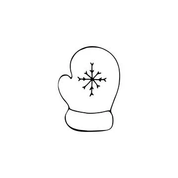 Christmas Mitten Stock Illustration