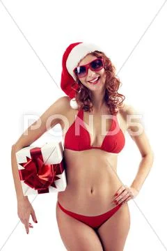Christmas model Stock Photos
