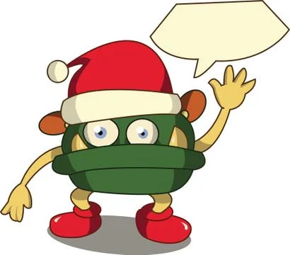 Christmas monster Stock Illustration