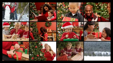 Christmas Montage 스톡 동영상 62380177