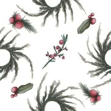 Christmas mood seamless pattern Stock Illustration