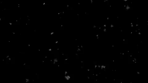 Christmas Morning Snow Falling Away- Super Slow - Medium Shot - Loop Stock Footage 120873653