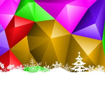 Christmas Mosaic Pattern Stock Illustration