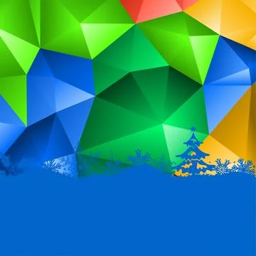 Christmas Mosaic Pattern Stock Illustration