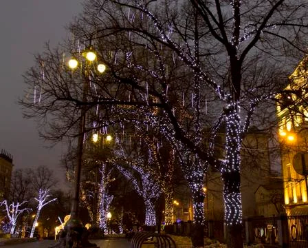 Christmas moscow Stock Photos