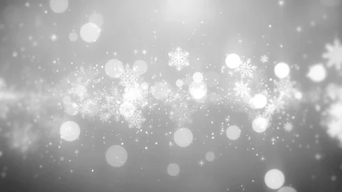 Christmas motion background white theme with snowflake lights in elegant Video stock 80159117