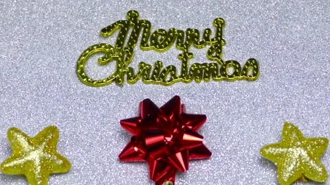 Christmas in motion festive lettering and christmas decorations close up Stock Footage 166340434