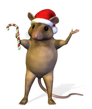 Christmas Mouse Stock Illustration