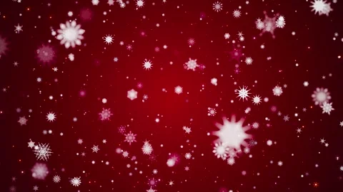 Christmas moving 4k background, snowfall with white snowflakes and particles Stock Footage 323801607