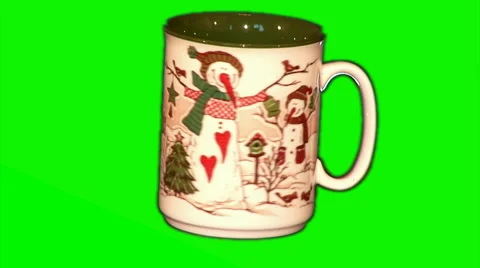 Christmas mug rotating 01 Video stock 43736863
