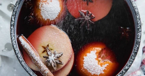 Christmas mulled wine Stock Footage 119371019