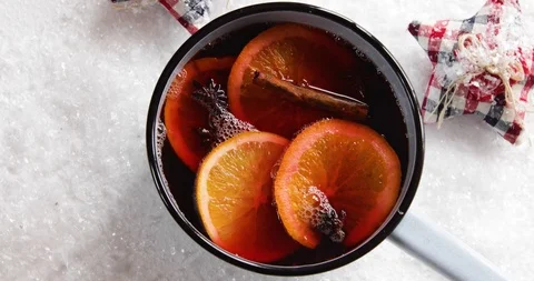 Christmas mulled wine Stock Footage 119371461