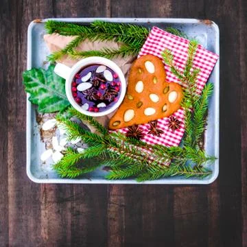 Christmas mulled wine Stock Photos