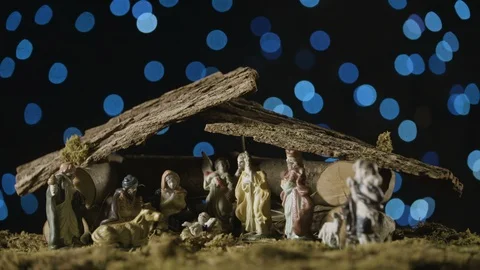 Christmas nativity scene Видео 98679993