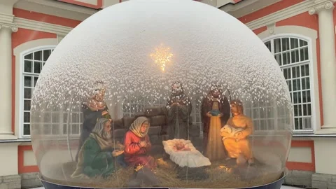 Christmas nativity scene Video stock 231098493