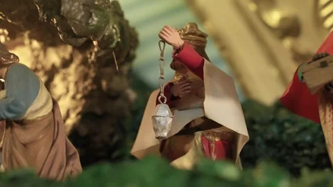 Christmas nativity scene Stock Footage 296364219