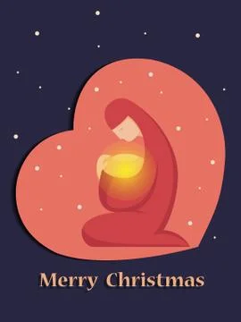 Christmas nativity scene Stock Illustration