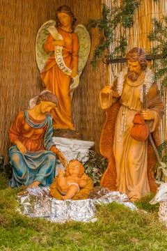 Christmas nativity scene Stock Photos
