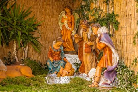 Christmas nativity scene Stock Photos