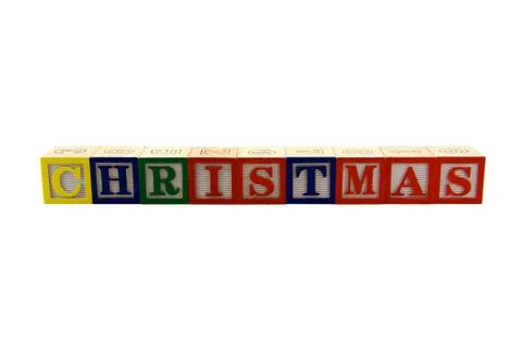Christmas new blocks Stock Photos