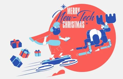 CHRISTMAS - New-Tech 2018 Stock Illustration